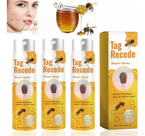 X 3* Tag Recede Bee, Tag Recede Bee Spray Para Mujeres Y