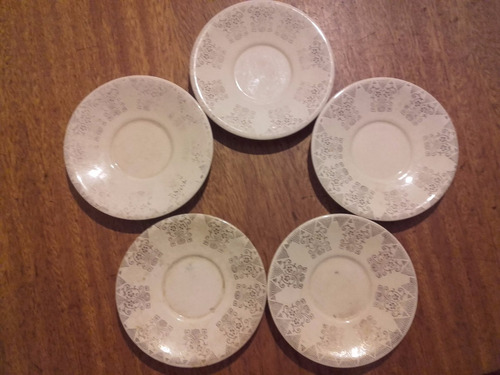 Juego De 5 Platos De Porcelana Marca Hartford