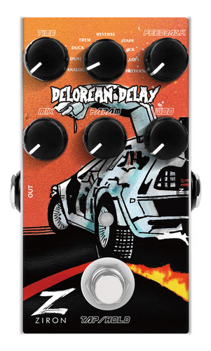 Pedal Guitarra Ziron Delorean Com 9 Delays True Bypass Usb C
