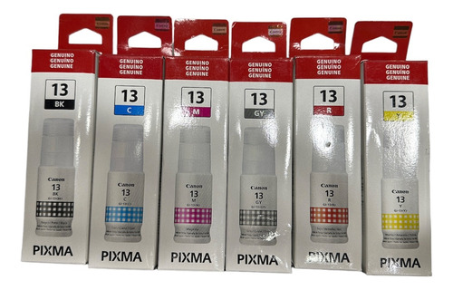 Tinta Canon 13 100% Original Juego X6 N-c-m-y-g-r G510-g610