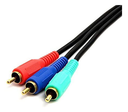 Cmple - Cable De Video Componente 3-rca Gold Hdtv Rgb Ypbpr