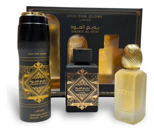 Set Lattafa Bade´e Al Oud For Glory Unisex 100ml Edp