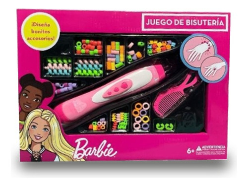 Set De Bisutería Barbie Rosa Plástico Accesorios Bonitos