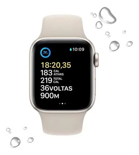 Apple watch se Gps 40 mm Estelar De Alumínio | Frete grátis