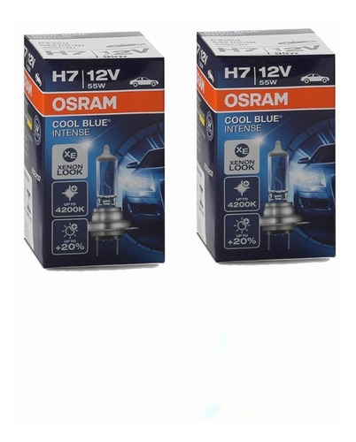 2 X Ampolletas H7 Osram 12v 55w Cool Blue Intense Caja