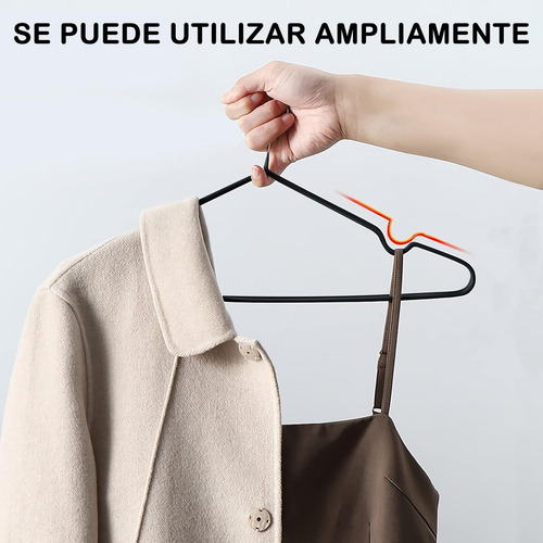 40 Ganchos De Plástico Resistentes For Ropa, Perchas De