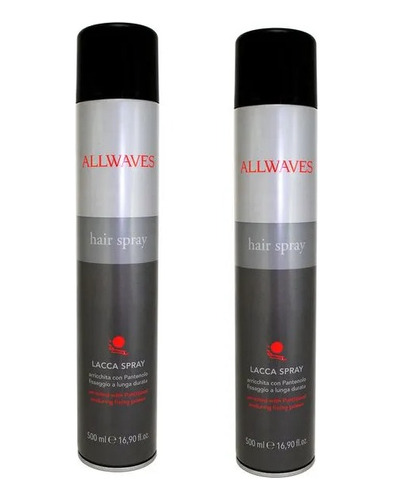 Allwaves Hair Kit Com 02 Unidades Fixador Penteado 750ml
