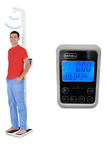 Báscula Médica Noval Bl200kg Blanco