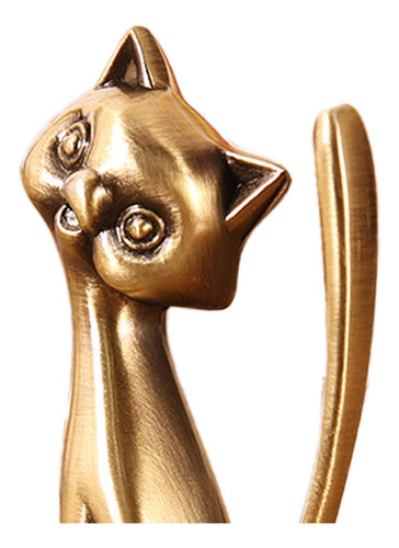Estátua De Gato Anéis Suporte Anéis Display Sentar Em Pé