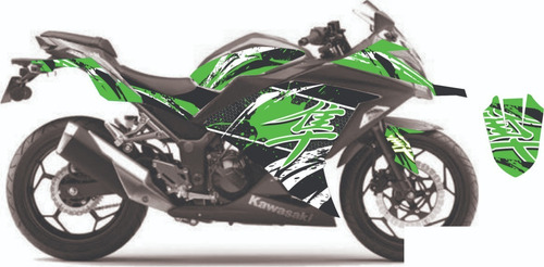 Calcos Kawasaki Ninja 300 Kit Personalizado