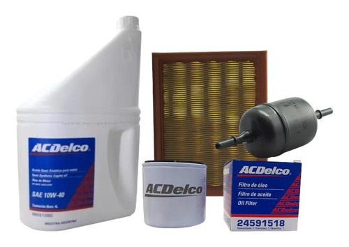 Kit Filtros + Aceite 10w40 Corsa Classic / Agile 1.4 Orig Gm