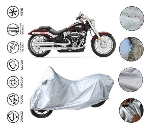 Cover Impermeable Moto Para Harley Davidson Fat Boy