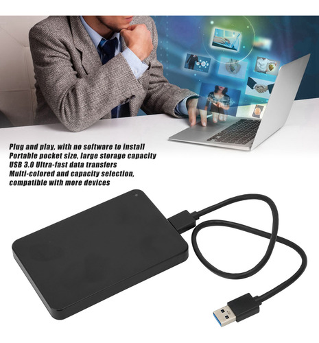 Disco Duro Portátil Externo Hdd Usb 3.0 Plug And Play