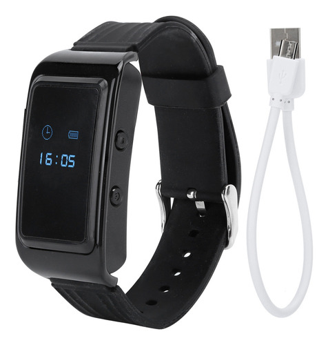 Reloj Grabador De Voz D6 1080p Con Pulsera Inteligente