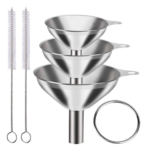 Mini Embudos De Cocina Para Llenar Botellas, Acero Inoxidabl