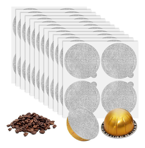 Láminas De Aluminio, Tapas Y Sellos, Cápsulas De Café Reutil