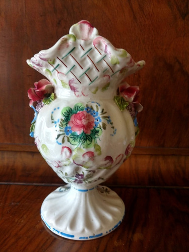 Hermoso Florero Adorno De Porcelana