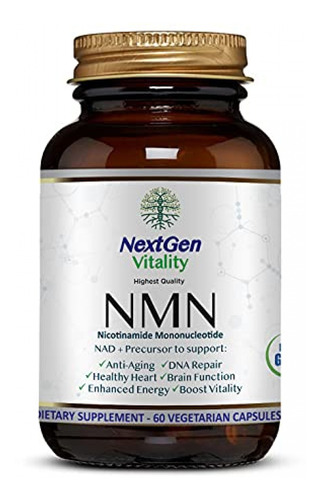 Suplemento Vitamina B3 Nextgen Vitality Nmn Mononucleótido 