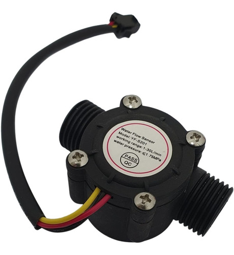 Sensor Fluxo Vazão De Água Yf-s201 - 1/2  1-30 L/min Arduino