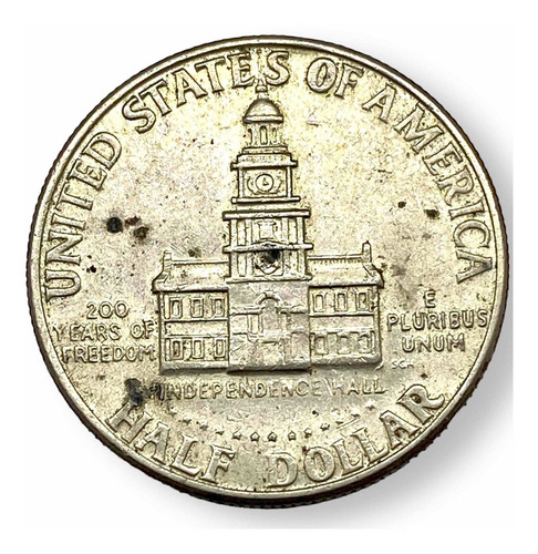 Moneda Medio Dólar 1976 Jhon F Kennedy U.s.a. Encapsulada (Usado)