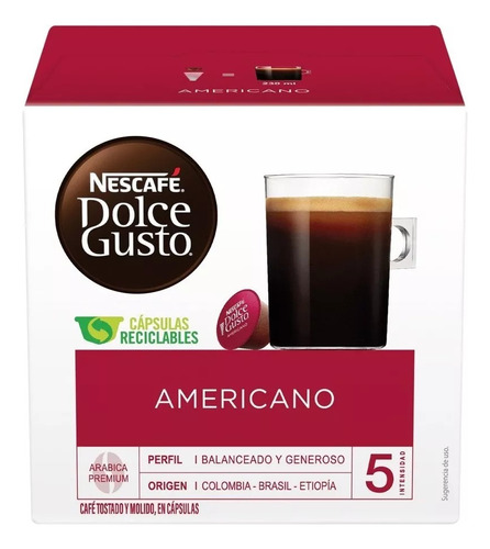 Caja X 32 Cápsulas Nescafé® Dolce Gusto® Americano 256g