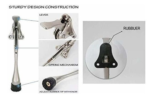 Tope Puerta Semiautomatico 6 Goma Ajustable Altura