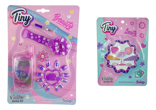 Set Maquillaje Infantil Para Nenas Uñas Sombra Rubor Niñas