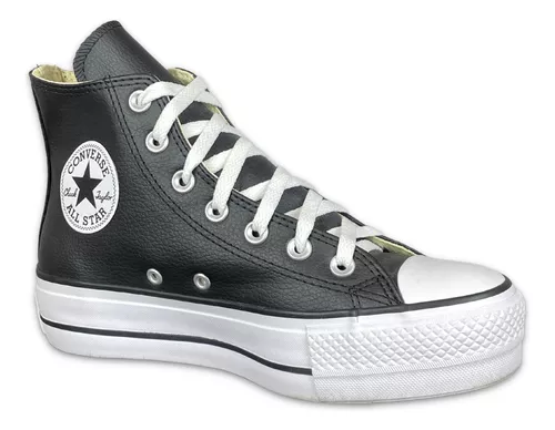 Tenis Cano Alto Couro Converse All Star Original