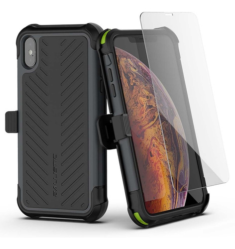 . Funda Ballistic Tj Maxx Para iPhone XS Max Negra Con Clip