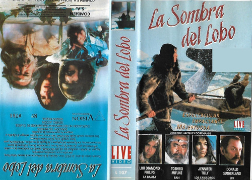 La Sombra Del Lobo Vhs Jennifer Tilly Lou Diamond Phillips W