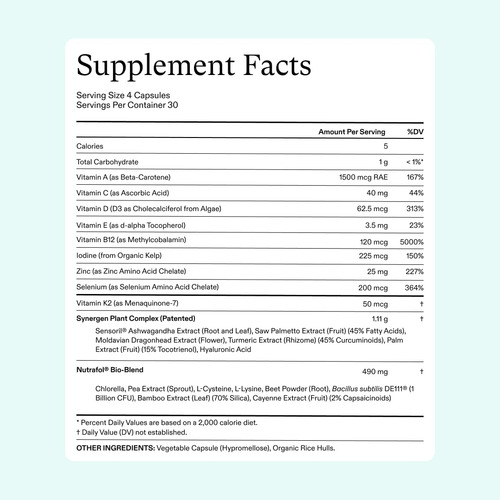 Suplementos de crescimento capilar Nutrafol para Mu