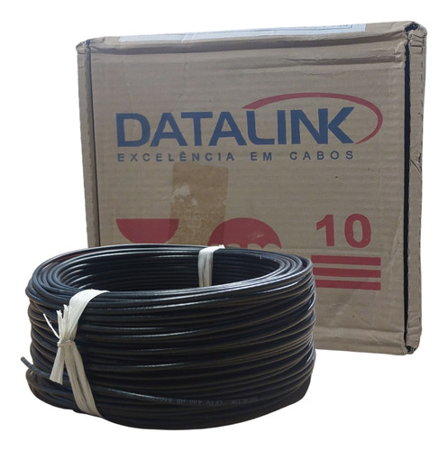 Rolo 100m Cabo Coaxial Cftv Dupla Blindagem Datalink