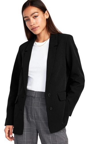 Chaqueta Mujer Old Navy Tipo Blazer Negro