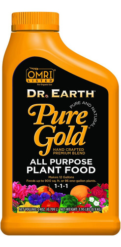 Dr. Earth Pure Gold - Alimento Líquido Multiusos Para Planta