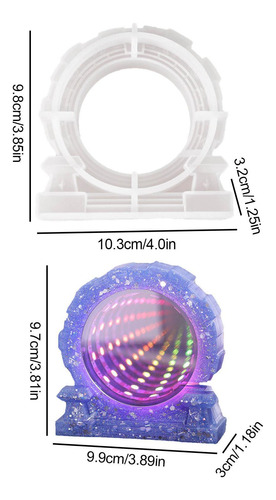 Moldes De Silicona Para Luz Led De Resina Epoxi Molde De Res