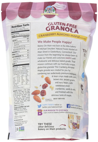 En La Panadería Principal Granola Sin Gluten De Nuez De Arán