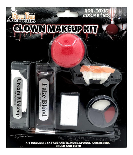 Maquillaje Payaso Diabolico  Halloween  Disfraz