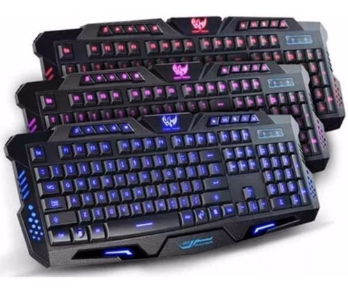 Combo Gamer Teclado Mouse Retroiluminado V100 Super Xblaster