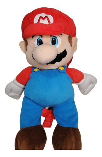 Super Mario Bros Mario Mochila Muñeco Peluche 45cm