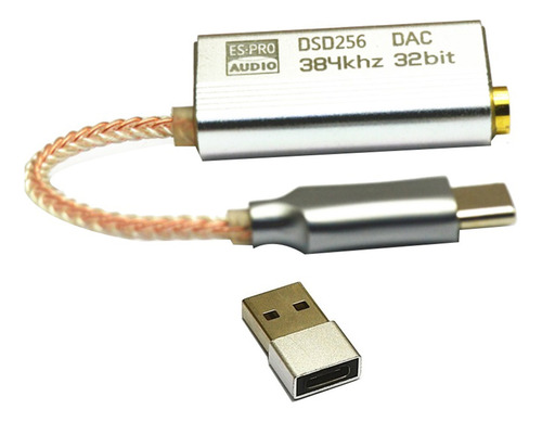 Adaptador De Auriculares Usb C Dac Es9318, Adaptador De Ampl