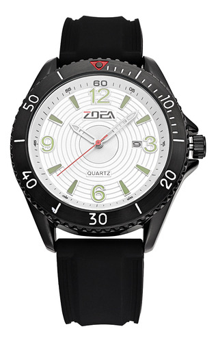 Reloj Zoea Ez8100-h Hombre Negro Cuarzo Resistente Al Agua
