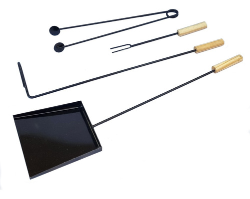 Kit Asado Parrilla Set Asador X4 Artículos - X10 Unidades