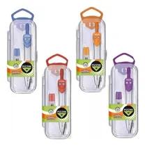 Comprar Compas Pizzini Metálico En Cajita Acrilica Colores Color Pk133 En Cajita