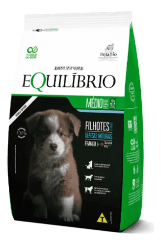 comprar Ração Equilíbrio Cães Filhotes Porte Médio Sabor Frango 15kg