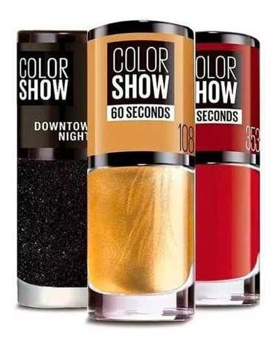 Pack 3 Esmaltes De Uñas Maybelline Color Show 