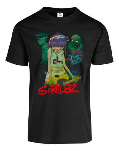 Playeras Gorillaz Full Color Mod 10-15 Modelos Disponibles