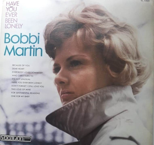 Bobbi Martin Have You Ever Been Lonely Importado Lp Pvl
