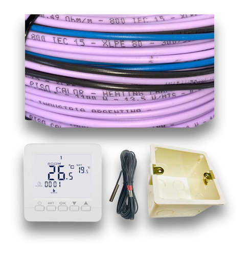 Kit Losa Radiante Eléctrica 2500w Cable Superf  Term Digital
