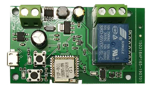 Módulo De Conmutación Wifi De Entrada/autobloqueo Dc5v 12v 2