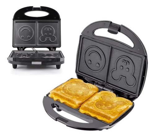 Sandwichera Doble 750w Con Diseño Para Niños